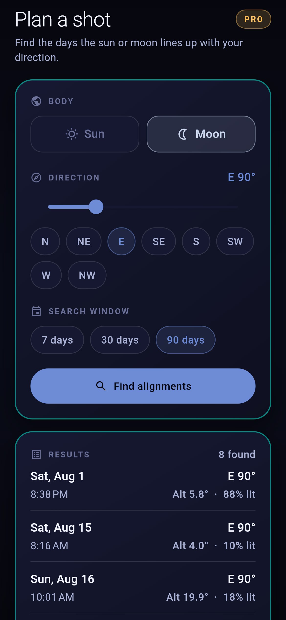 Almanox - Shot planner