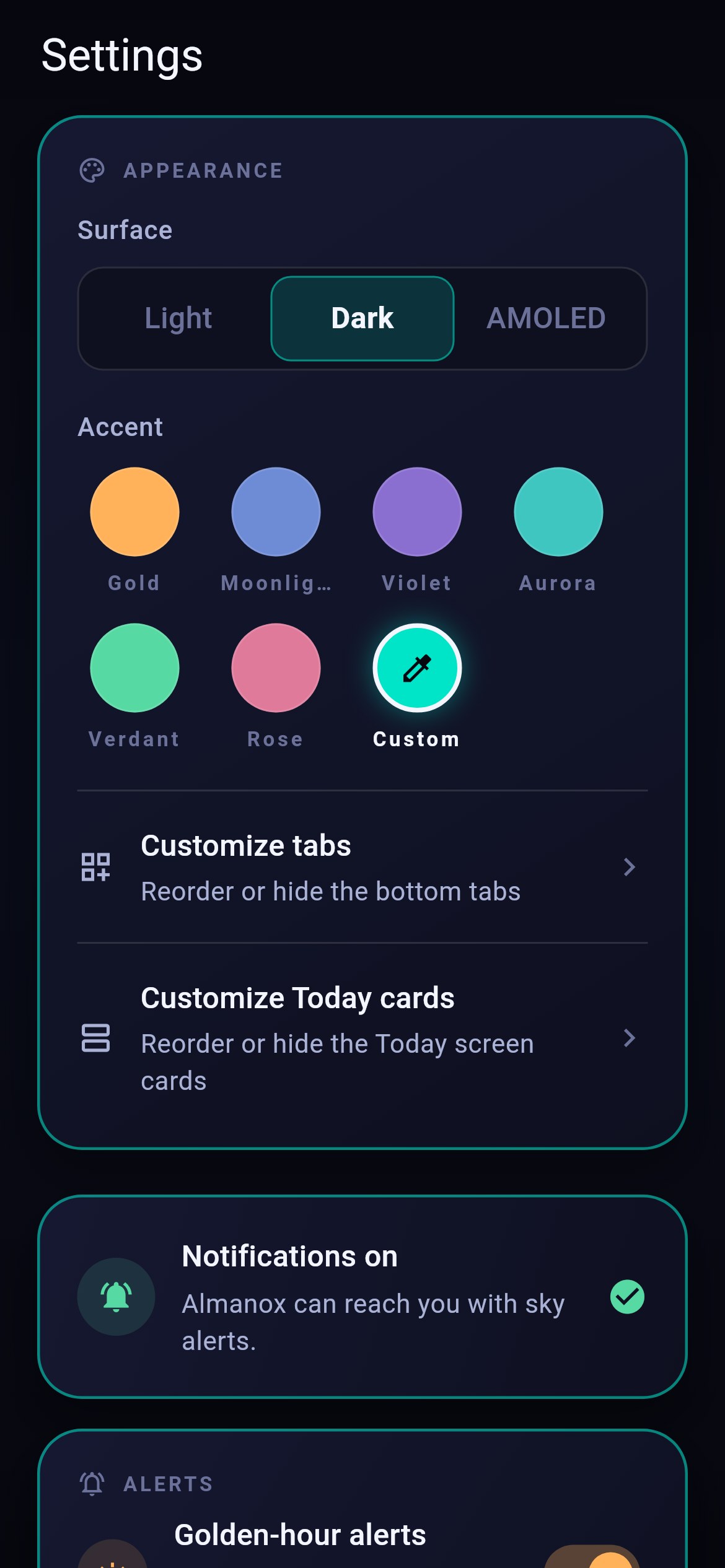 Almanox - Any accent color