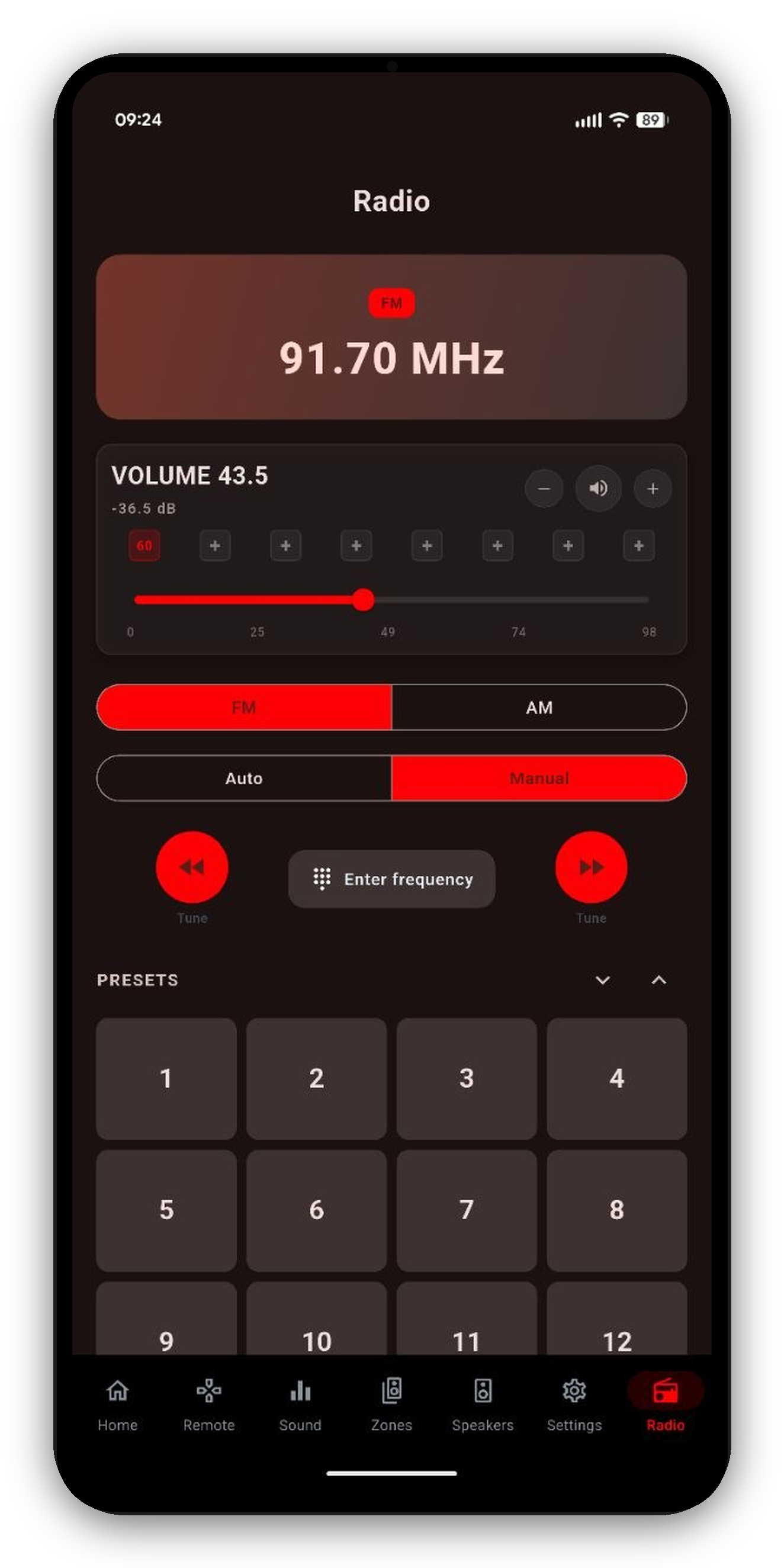 FM/AM tuner