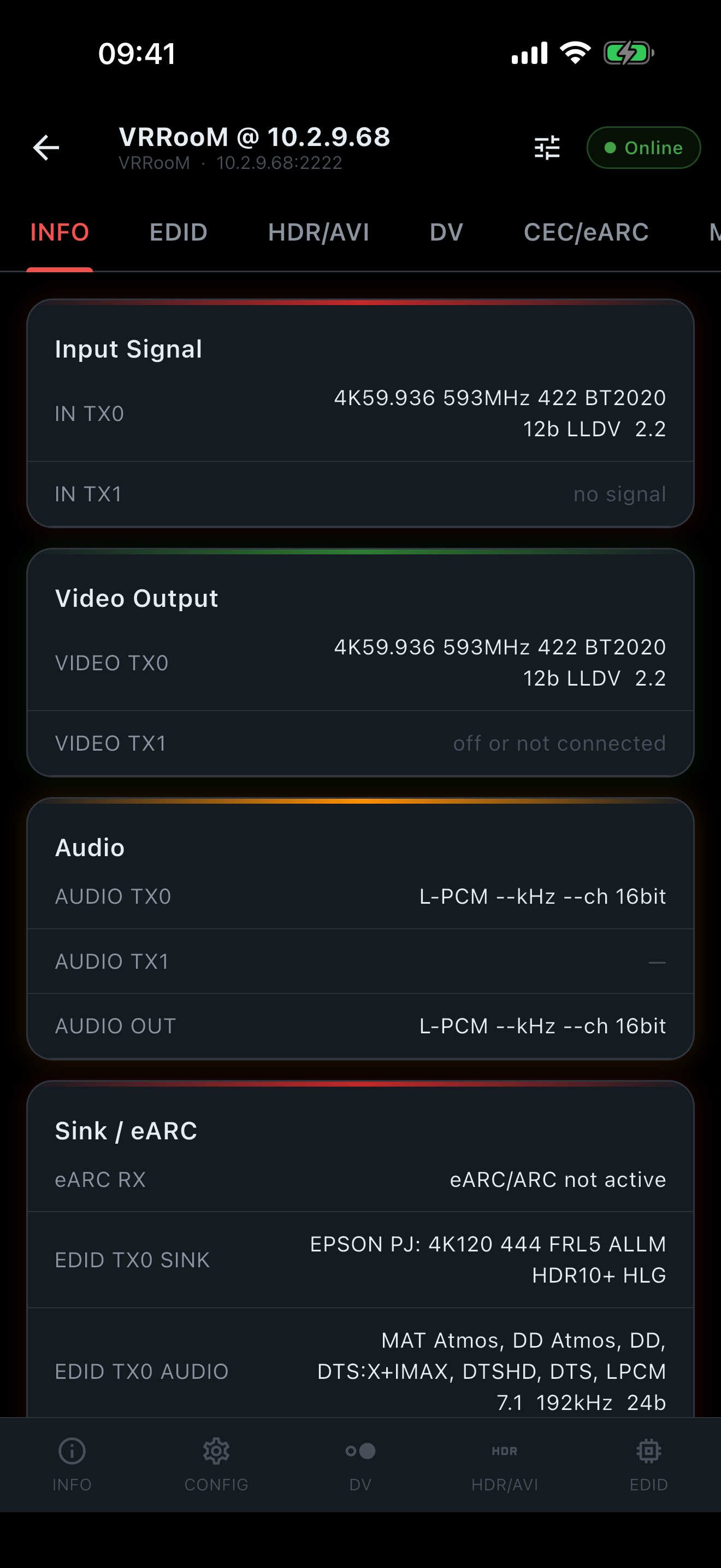 FuryPath on iPhone - Device Info
