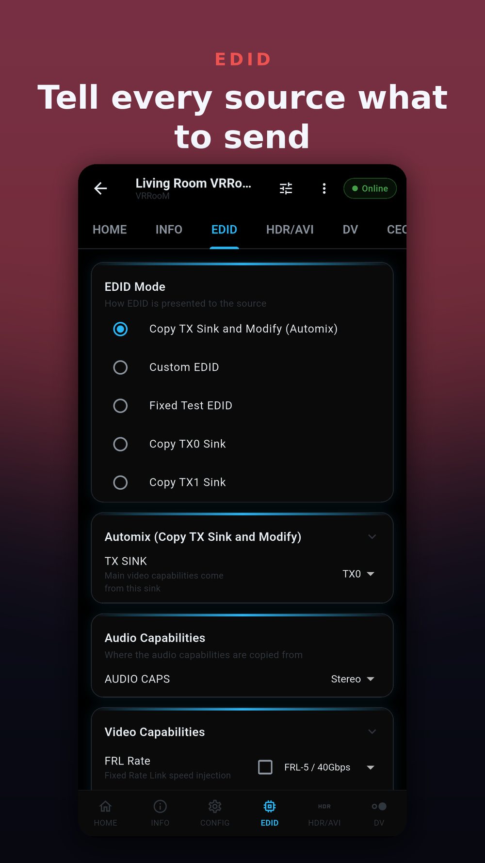 FuryPath EDID management for HDFury devices