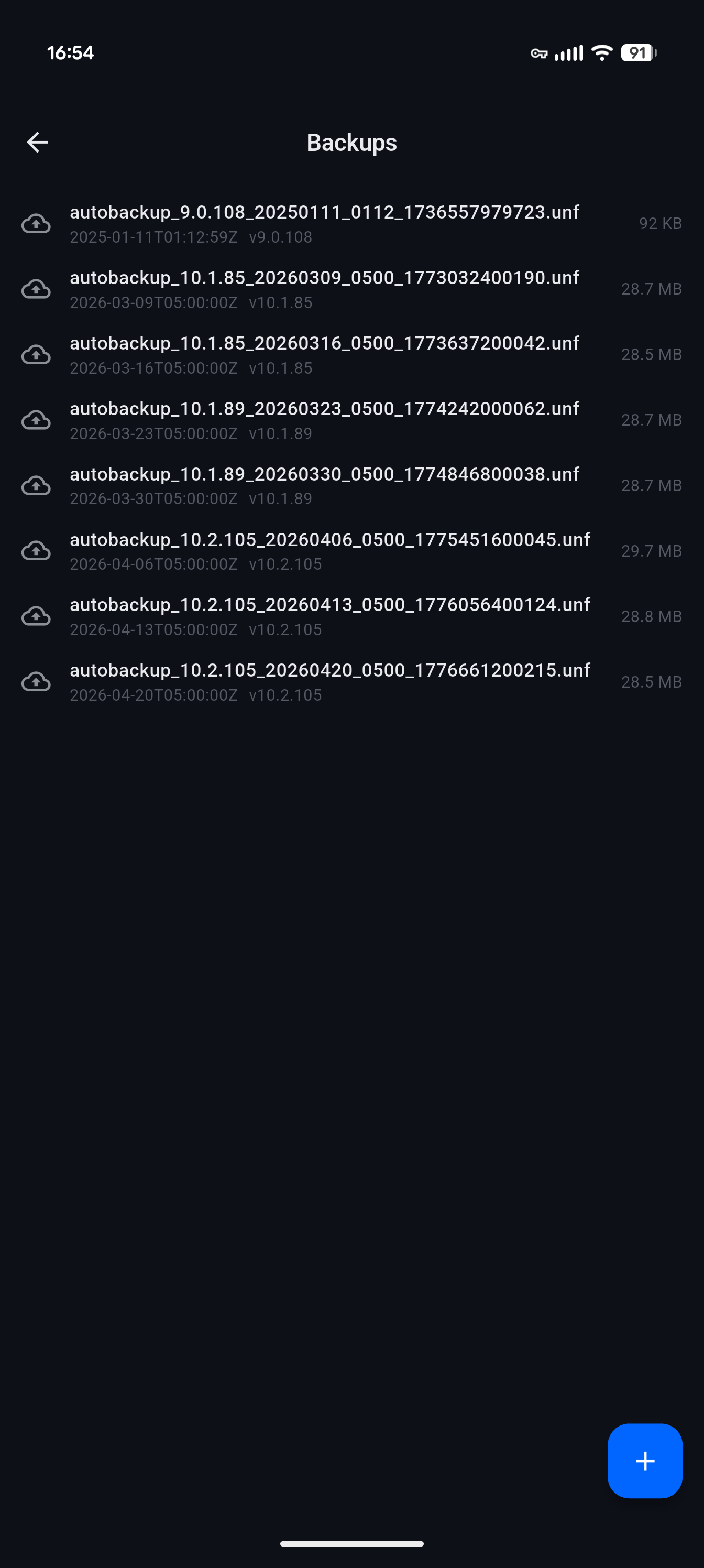 Controller Backups