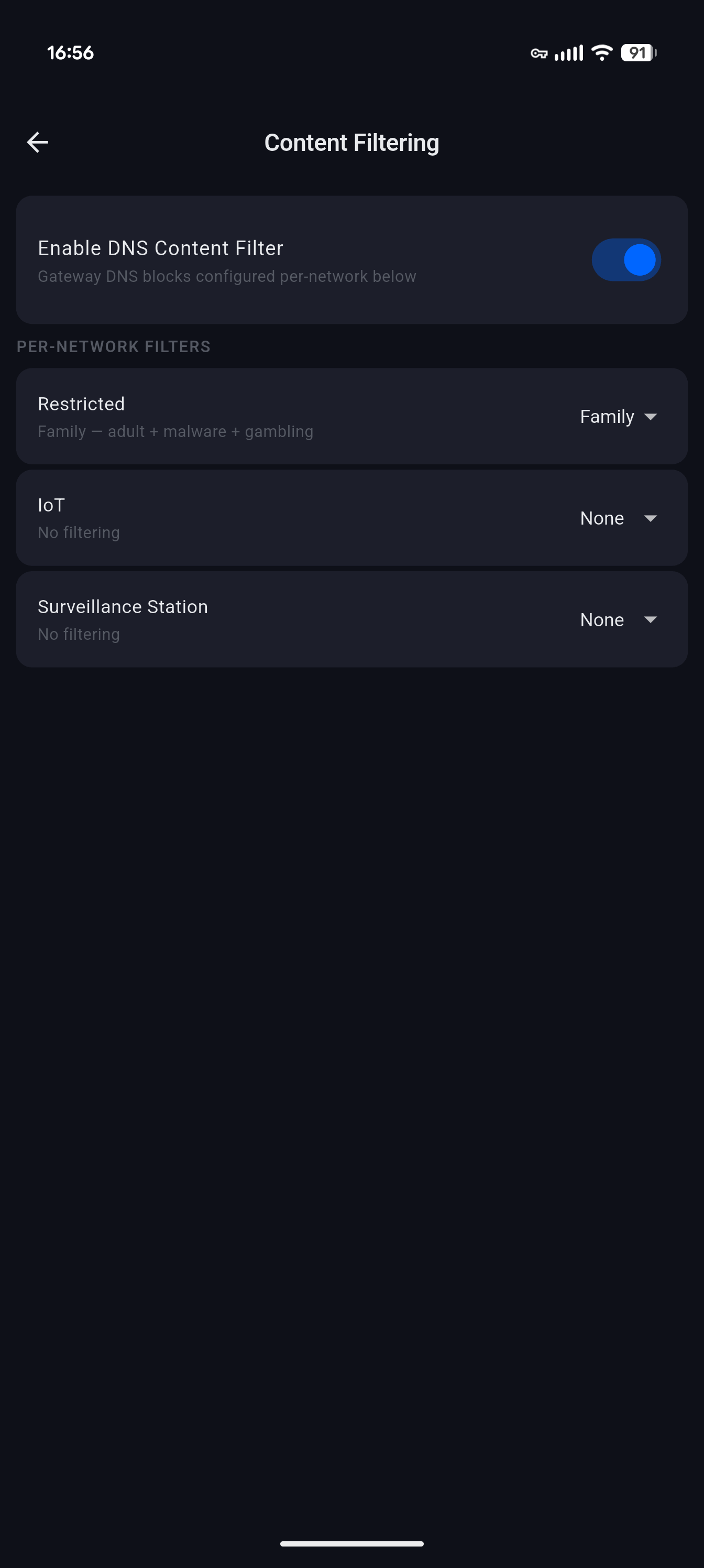 Content Filtering