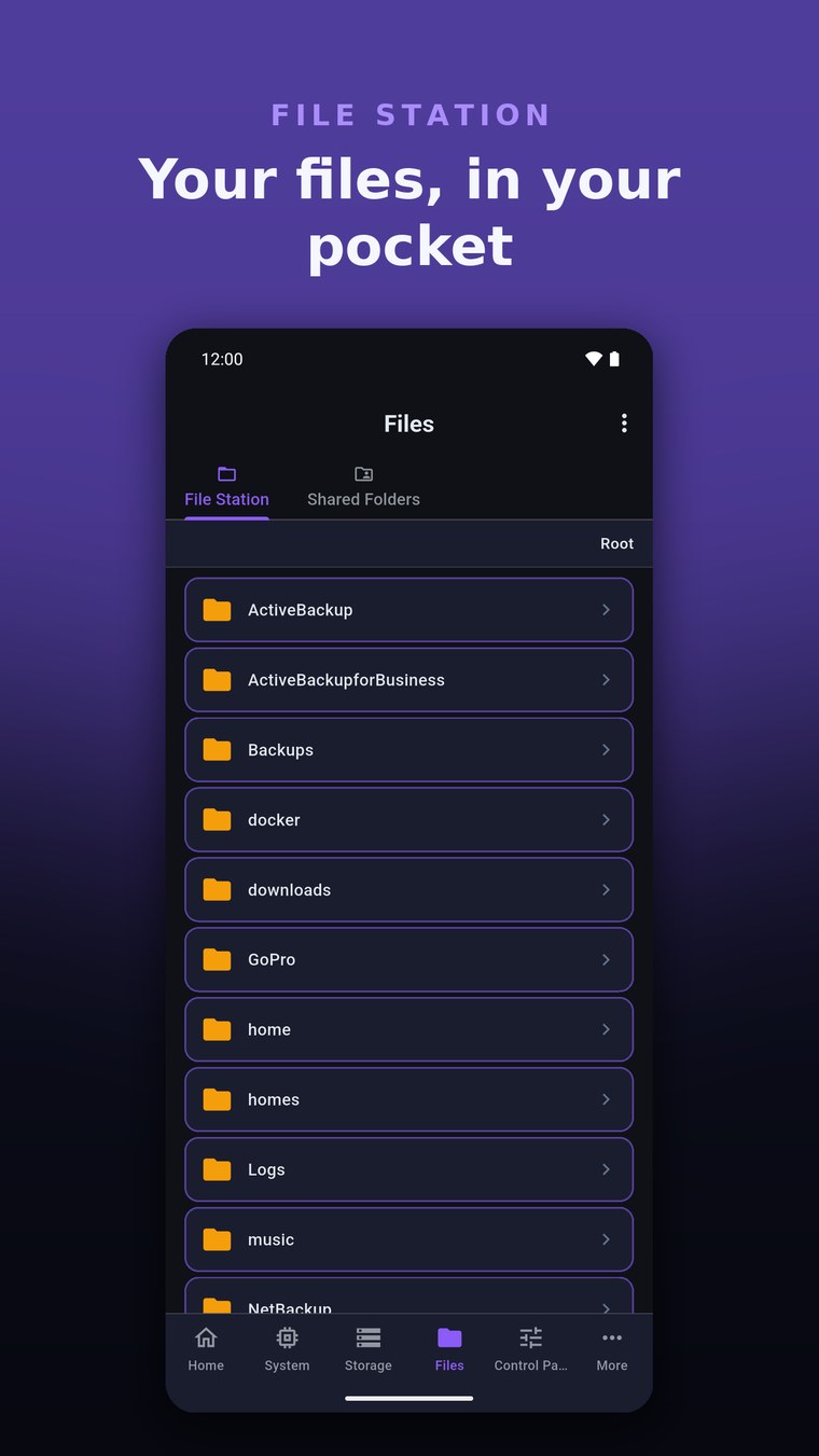 Syno Manager file station