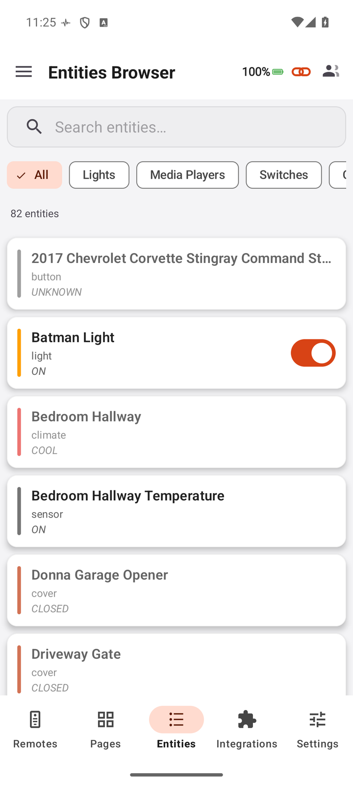 UC Remote - Light theme