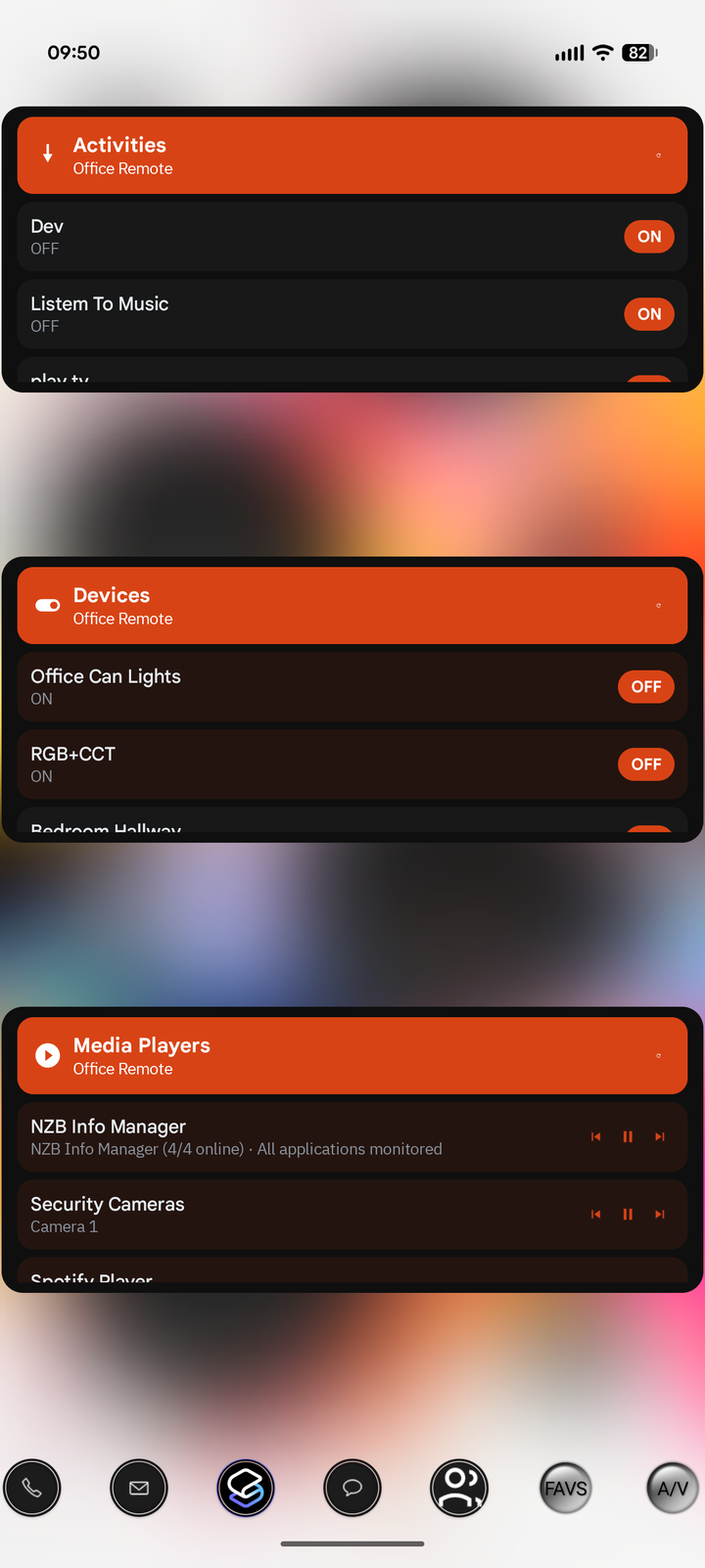 UC Remote - home screen widgets