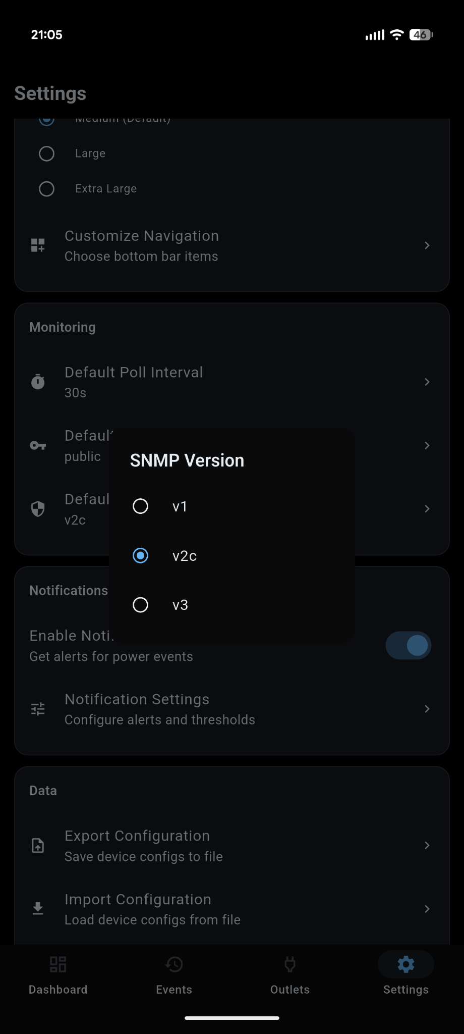 SNMP Settings