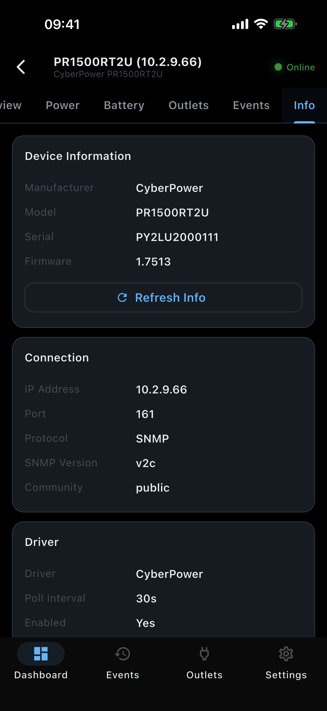 UPSight on iPhone - Info